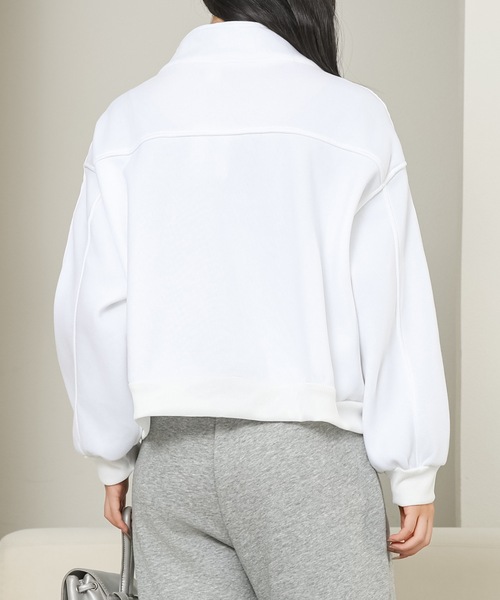 セール】3D ライン スタンドカラー ジップアップ ジャケット