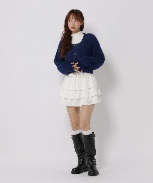 3.3 Field Trip （3.3フィールドトリップ）の「3.3 Field Trip／バラフェザーカーディガンSET（カーディガン/ボレロ・レディース・ネイビー/アイボリー・FREE）」の10枚目の写真
