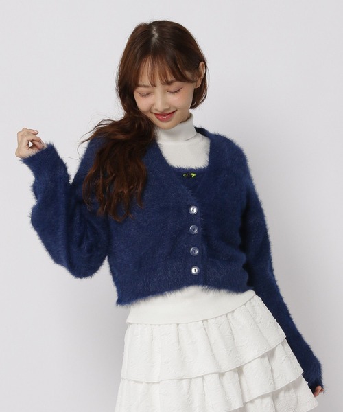 3.3 Field Trip （3.3フィールドトリップ）の「3.3 Field Trip／バラフェザーカーディガンSET（カーディガン/ボレロ・レディース・ネイビー/アイボリー・FREE）」の12枚目の写真