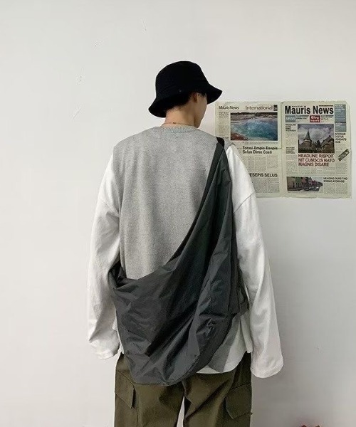 セール】メンズ秋冬オーバーサイズ無地ニットベスト（ニット