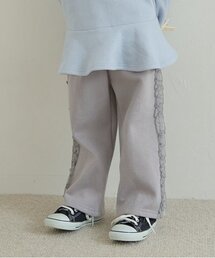 Lycee mine | 【毛玉バイバイ裏起毛裏毛】サイドフリルワイドシルエットスウェットパンツ(その他パンツ)