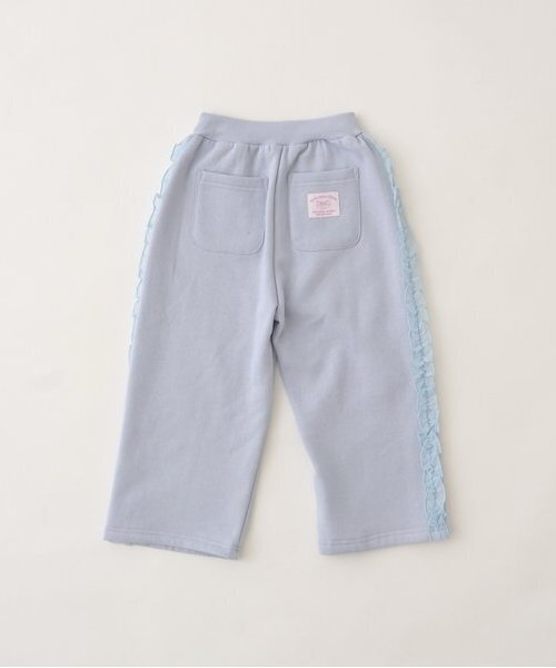 Lycee mine（リセマイン）の「【毛玉バイバイ裏起毛裏毛】サイドフリルワイドシルエットスウェットパンツ（その他パンツ・キッズ・フューシャピンク/ブルーグレー/シルバーグレー/オートミール/チャコール・100cm/110cm/120cm/130cm/140cm）」の8枚目の写真