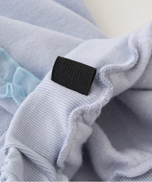 Lycee mine（リセマイン）の「【毛玉バイバイ裏起毛裏毛】サイドフリルワイドシルエットスウェットパンツ（その他パンツ・キッズ・フューシャピンク/ブルーグレー/シルバーグレー/オートミール/チャコール・100cm/110cm/120cm/130cm/140cm）」の10枚目の写真