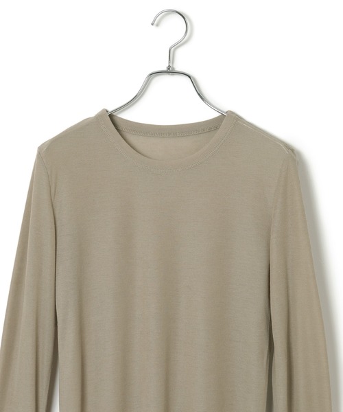 le cercle ADAM ET ROPE'(ルセルクルアダムエロペ)の「袖チュールカットソー(Tシャツ/カットソー・レディース・グリーン系その他2/ブラック/ホワイト・FREE)」の18枚目の写真