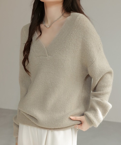 【最終値下】BUTCHER PRODUCTS Vネックニットセーター 38 evergreen92_66448