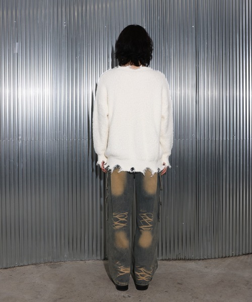 [2024FW][UNISEX]ビンテージバタフライデザイン・アンゴラニット（ニット/セーター）｜FOLLOWIN（フォロウィン）