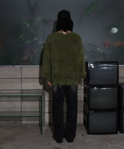 [2024FW][UNISEX]ビンテージバタフライデザイン・アンゴラニット（ニット/セーター）｜FOLLOWIN（フォロウィン）