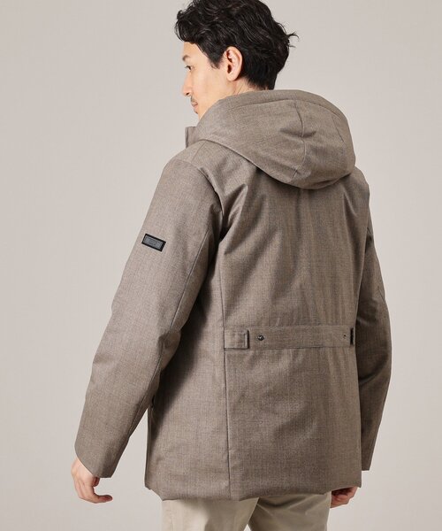 【美品】ダウンウールジャケット セール】【ONOFF対応】Super100'sウール ピンヘッド ダウンブルゾン