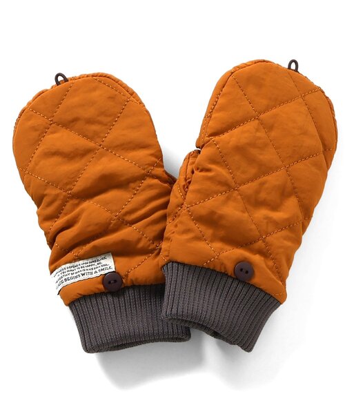 BREEZE（ブリーズ）の「キルト手袋（手袋・キッズ・ブラック/アイボリー/キャメル・95/120/140）」の3枚目の写真