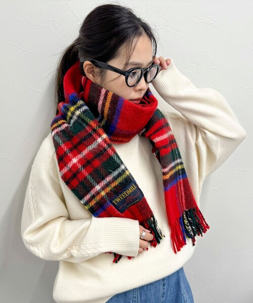 【TWEED MILL/ツイードミル】ジュラタータンウールストール45