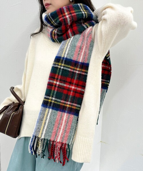 【TWEED MILL/ツイードミル】ジュラタータンウールストール45