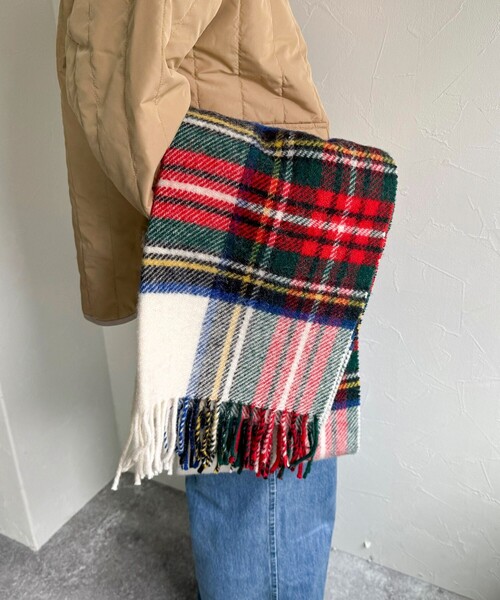【TWEED MILL/ツイードミル】ジュラタータンウールストール45