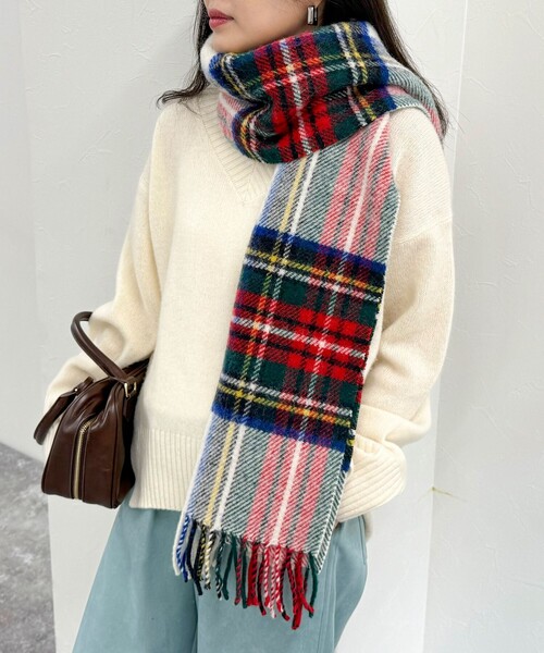 【TWEED MILL/ツイードミル】ジュラタータンウールストール45