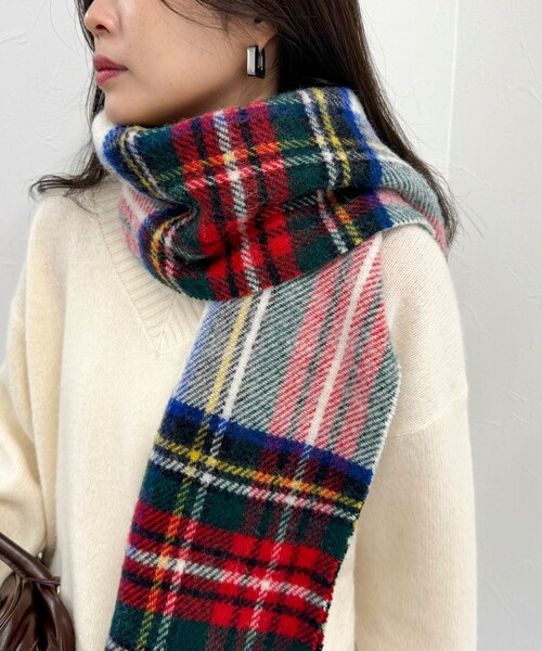 【TWEED MILL/ツイードミル】ジュラタータンウールストール45