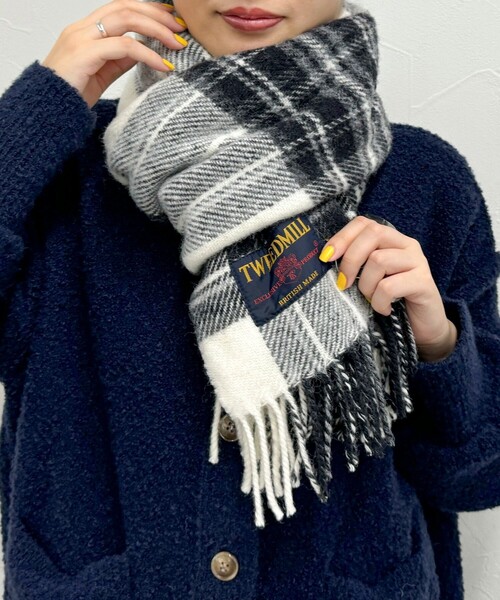 【TWEED MILL/ツイードミル】ジュラタータンウールストール45