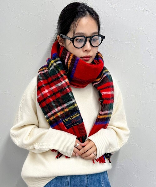 【TWEED MILL/ツイードミル】ジュラタータンウールストール45