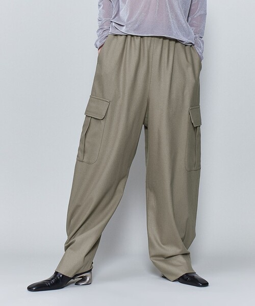 6(ロク)の「<6(ROKU)>ワーク パンツ(カーゴパンツ・レディース・グレー/オリーブ・34/36/38)」の5枚目の写真
