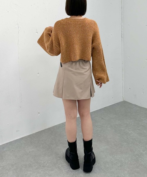 archives（アルシーヴ）の「ラメネップメランジ畦ニット（ニット/セーター・レディース・アイボリー/オレンジ/ブルー・MEDIUM）」の11枚目の写真