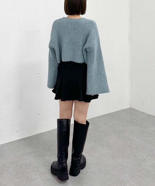 archives（アルシーヴ）の「ラメネップメランジ畦ニット（ニット/セーター・レディース・アイボリー/オレンジ/ブルー・MEDIUM）」の19枚目の写真