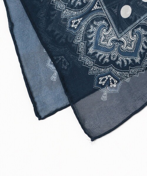 別注】JOHN COMFORT / シルク ドット ペイズリー柄 チーフ（ハンカチ