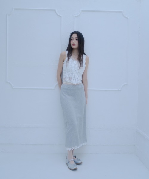 smyeon スミョン ボックススカート Midi box pleats skirt/ミディボックスプリーツスカート