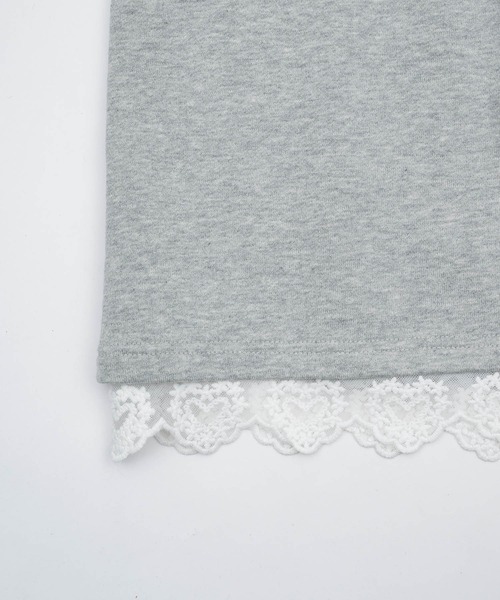 Smyeon(スミョン)の「Sweat lace skirt/レース付きスウェットスカート(スカート・レディース・ライトグリーン/ホワイト/グレー・FREE)」の16枚目の写真