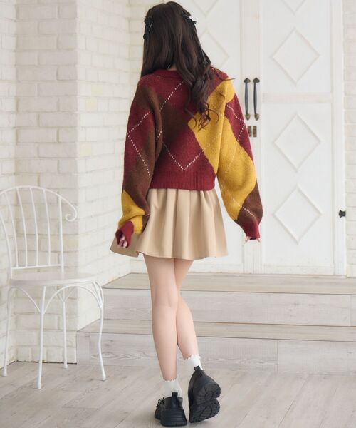 セール】アーガイル柄NTPO（ニット/セーター）｜ems excite