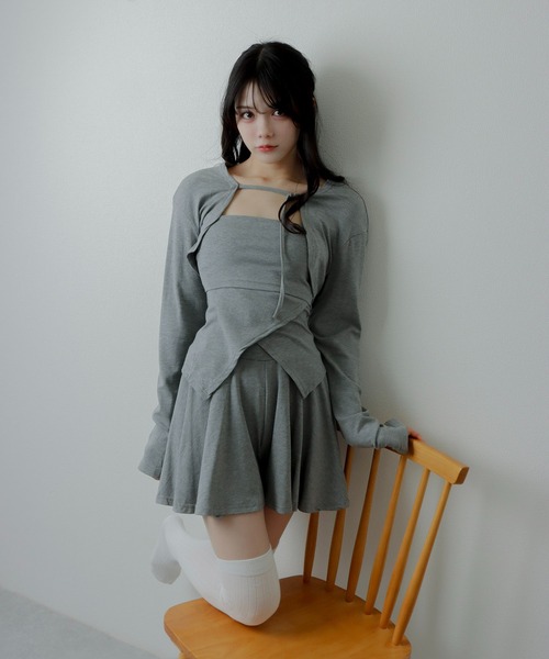 ボレロセットトップス / Bolero Set Top A'GEM/9 × .kom『ODD ONE OUT/オッドワンアウト』Slit