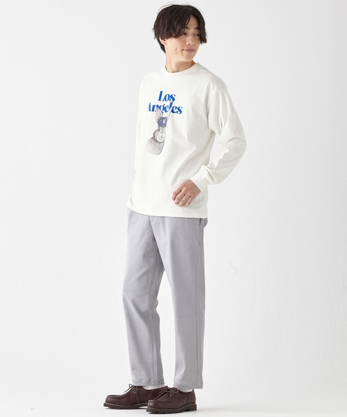 KRIFF MAYER（クリフメイヤー）の「RUUUコラボロンT(LA)（Tシャツ/カットソー・メンズ・オフホワイト/ネイビー/ベージュ/チャコール・LARGE/MEDIUM/X-LARGE）」の8枚目の写真