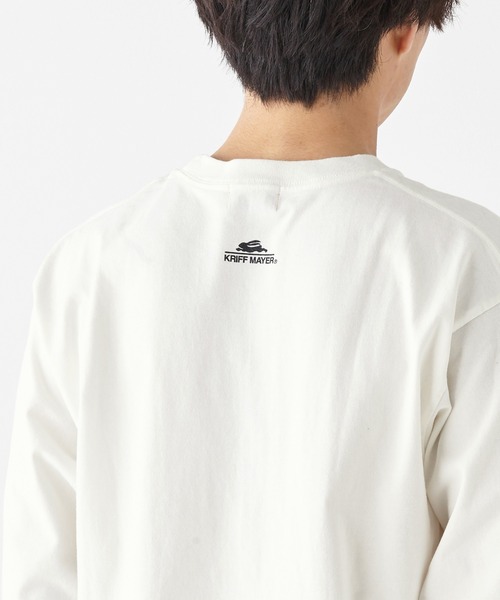 KRIFF MAYER（クリフメイヤー）の「RUUUコラボロンT(LA)（Tシャツ/カットソー・メンズ・オフホワイト/ネイビー/ベージュ/チャコール・LARGE/MEDIUM/X-LARGE）」の12枚目の写真
