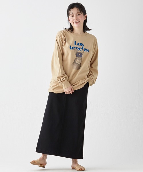 KRIFF MAYER（クリフメイヤー）の「RUUUコラボロンT(LA)（Tシャツ/カットソー・メンズ・オフホワイト/ネイビー/ベージュ/チャコール・LARGE/MEDIUM/X-LARGE）」の16枚目の写真