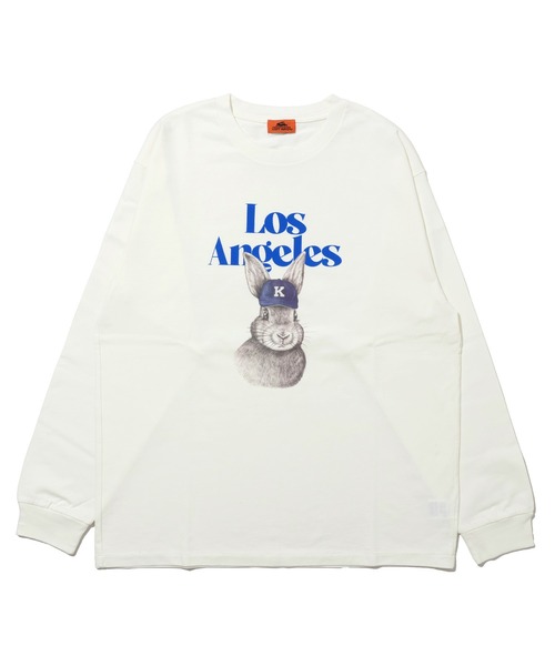 KRIFF MAYER（クリフメイヤー）の「RUUUコラボロンT(LA)（Tシャツ/カットソー・メンズ・オフホワイト/ネイビー/ベージュ/チャコール・LARGE/MEDIUM/X-LARGE）」の22枚目の写真