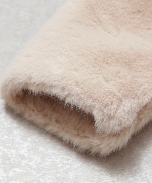 d.i.a. フェイクファー付 ラメ入り 十字架 金ボタン ジャケット セール】ゴールドボタン フェイクファージャケット（ブルゾン