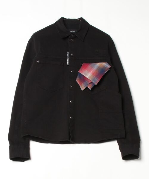 DSQUARED2（ディースクエアード）の「CARPENTER SHIRT /0251（シャツ/ブラウス・メンズ・ホワイト/ブラック・50/48/46/44）」の2枚目の写真