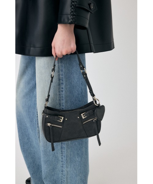 MOUSSY（マウジー）の「【WEB限定カラー】KEY CHAIN COMBI バッグ（ショルダーバッグ・レディース・ホワイト/ブラウン/ピンク/グレー・FREE）」の3枚目の写真