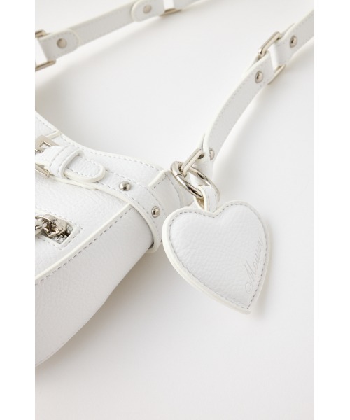 MOUSSY（マウジー）の「【WEB限定カラー】KEY CHAIN COMBI バッグ（ショルダーバッグ・レディース・ホワイト/ブラウン/ピンク/グレー・FREE）」の9枚目の写真