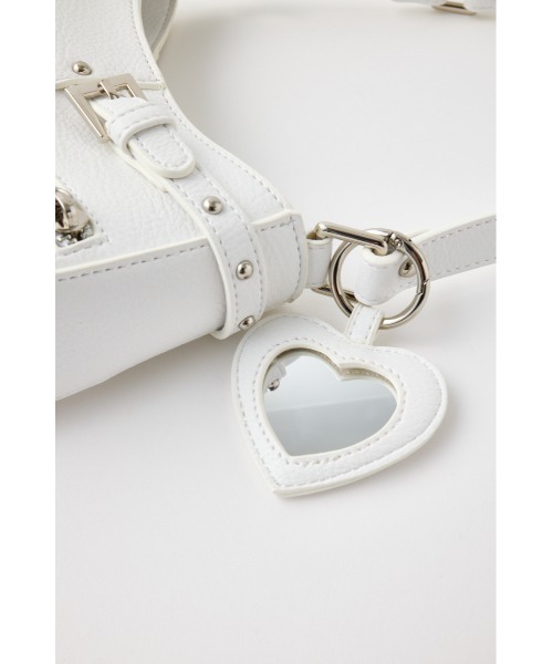 MOUSSY（マウジー）の「【WEB限定カラー】KEY CHAIN COMBI バッグ（ショルダーバッグ・レディース・ホワイト/ブラウン/ピンク/グレー・FREE）」の10枚目の写真