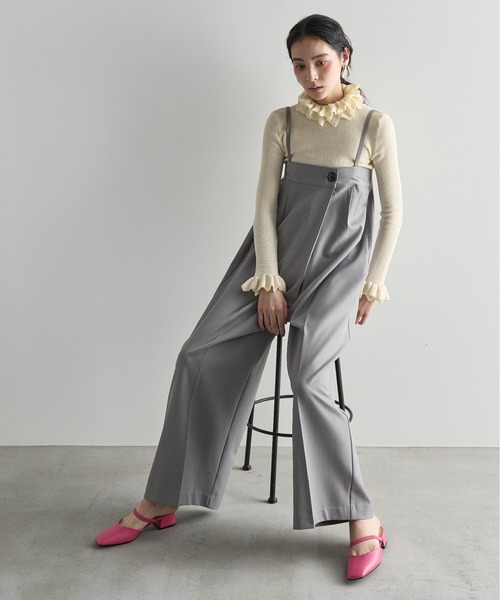 フリルハイネックニットトップス（ニット/セーター）｜THE YOn