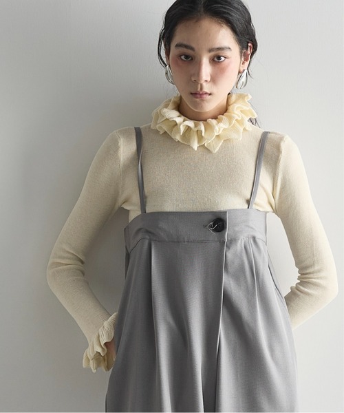 フリルハイネックニットトップス（ニット/セーター）｜THE YOn（ザヨン