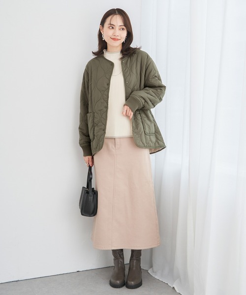 ikka（イッカ）の「配色ワイドリブニットプルオーバー（ニット/セーター・レディース・モカ/ミント/オフホワイト・L/M/S）」の11枚目の写真