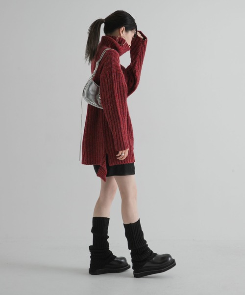 bohmal（ボマール）の「リブルーズソックス/レッグウォーマー（ソックス/靴下・レディース・チャコールグレー/ブラック/アイボリー・FREE）」の16枚目の写真