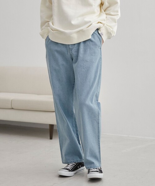 coen（コーエン）の「【C.DENIMS】リラックスデニムテーパードパンツ（その他パンツ・メンズ・オフホワイト/グレー/ライトブルー/ネイビー・M/L/XL）」の3枚目の写真