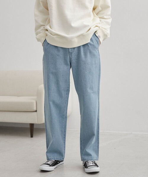 coen（コーエン）の「【C.DENIMS】リラックスデニムテーパードパンツ（その他パンツ・メンズ・オフホワイト/グレー/ライトブルー/ネイビー・M/L/XL）」の9枚目の写真