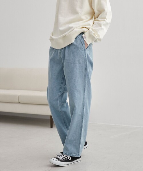 coen（コーエン）の「【C.DENIMS】リラックスデニムテーパードパンツ（その他パンツ・メンズ・オフホワイト/グレー/ライトブルー/ネイビー・M/L/XL）」の11枚目の写真