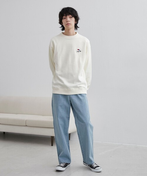 coen（コーエン）の「【C.DENIMS】リラックスデニムテーパードパンツ（その他パンツ・メンズ・オフホワイト/グレー/ライトブルー/ネイビー・M/L/XL）」の12枚目の写真