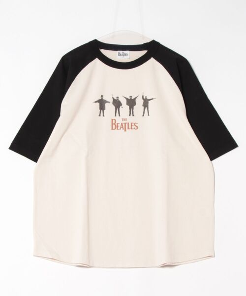 THE BEATLES ビートルズ 赤盤青盤Tシャツ ホワイトMサイズ ザ・ビートルズ『赤盤』『青盤』Tシャツ、つぶやくだけでゲット