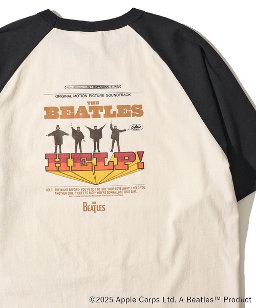 tシャツ 「THE BEATLES/ザ ビートルズ」ラグランスリーブTシャツ/バックプリント レディース メンズ セール】【THE BEATLES/ザ ビートルズ】ラグランスリーブTシャツ