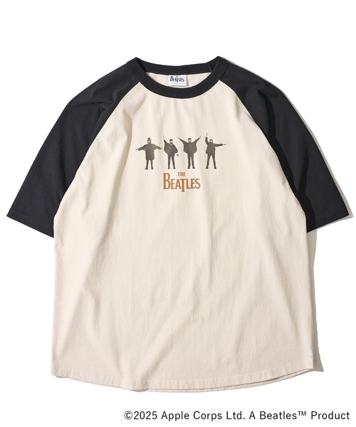 The Beatles(ザビートルズ)の「【THE BEATLES/ザ ビートルズ】ラグランスリーブTシャツ / バックプリントTシャツ(Tシャツ/カットソー・レディース・ダークグレー/ホワイト/オフホワイト・MEDIUM/X-LARGE/LARGE)」の6枚目の写真