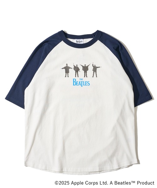 The Beatles(ザビートルズ)の「【THE BEATLES/ザ ビートルズ】ラグランスリーブTシャツ / バックプリントTシャツ(Tシャツ/カットソー・レディース・ダークグレー/ホワイト/オフホワイト・MEDIUM/X-LARGE/LARGE)」の4枚目の写真