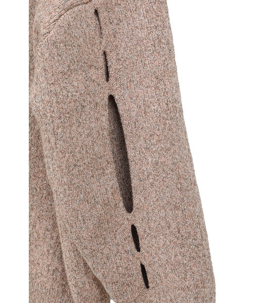 CLANE（クラネ）の「CLANE/クラネ/W FACE COLOR MIX HOLE SLEEVE C/D（カーディガン/ボレロ・レディース・アイボリー/ブラック/ピンク・1）」の17枚目の写真